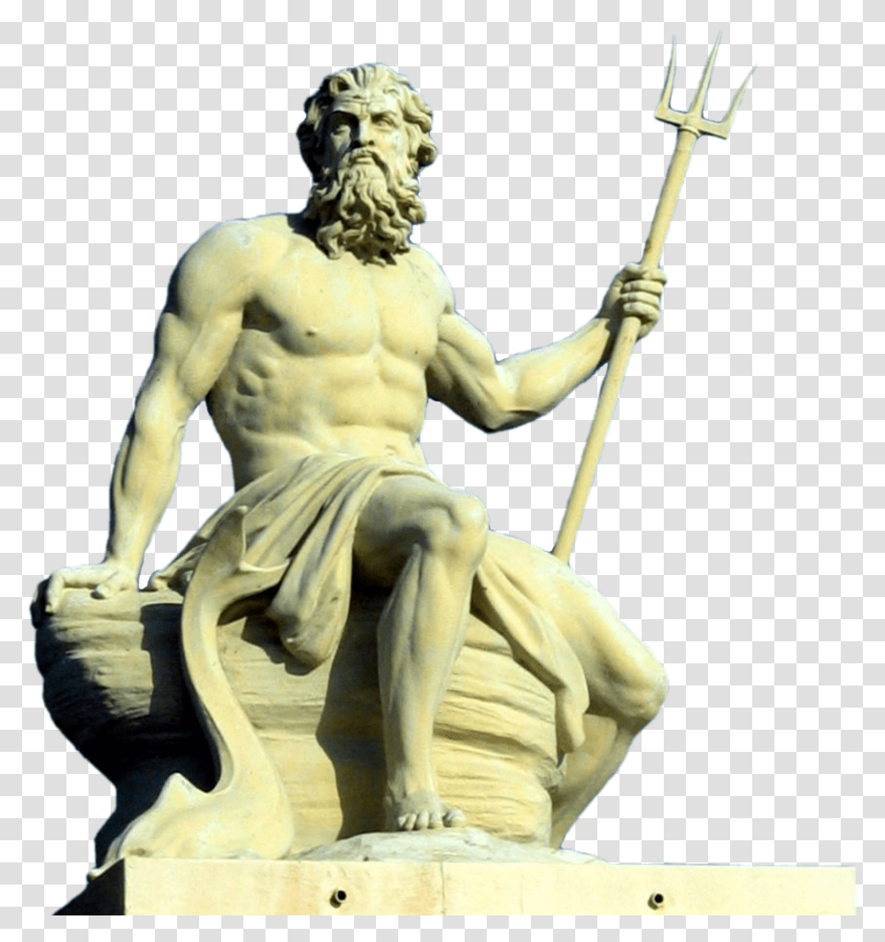 Poseidon Greek Art, Sculpture, Emblem, Statue Transparent Png