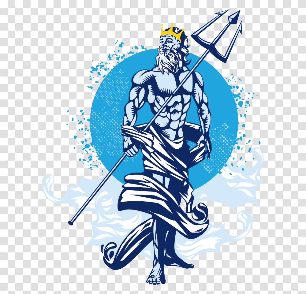 Poseidon Of Melos Trident Neptune Poseidon, Person Transparent Png