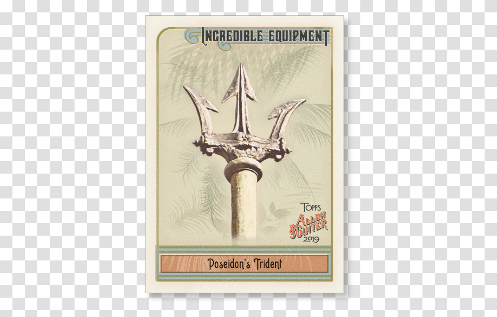 Poseidon's Trident 2019 Topps Allen Amp Ginter Oversized Illustration, Emblem, Spear, Weapon Transparent Png
