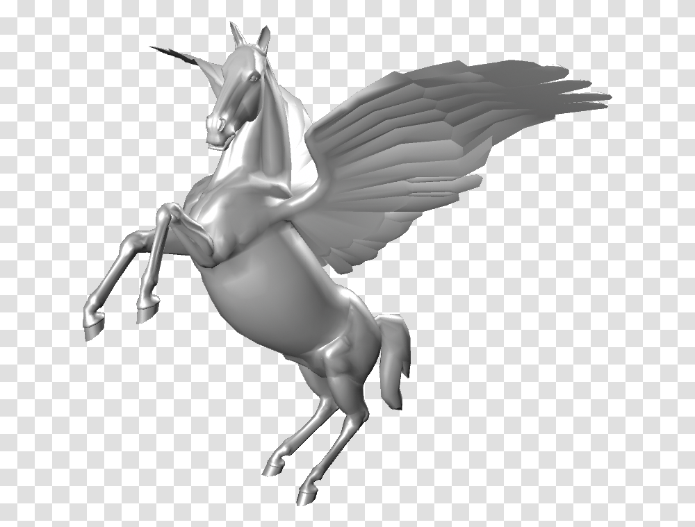 Posing Pegasus Illustration, Bird, Animal, Sculpture Transparent Png