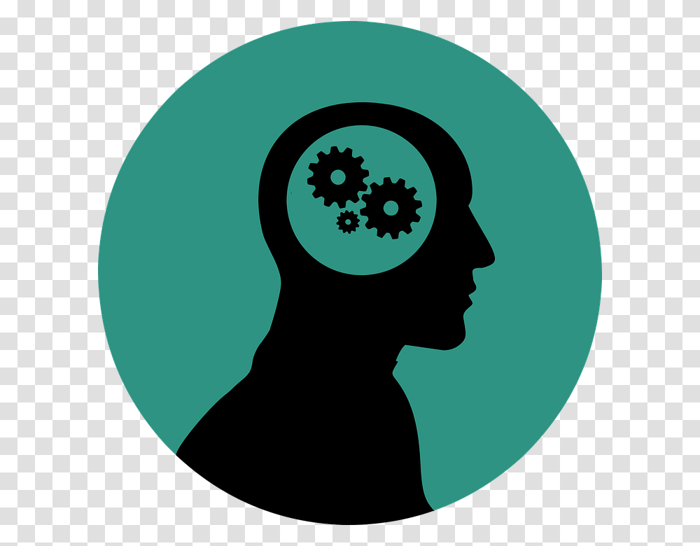 Positive Thinking Creative Brain Clockwork Concept Positive Impacts Of Games, Green, Logo, Trademark Transparent Png