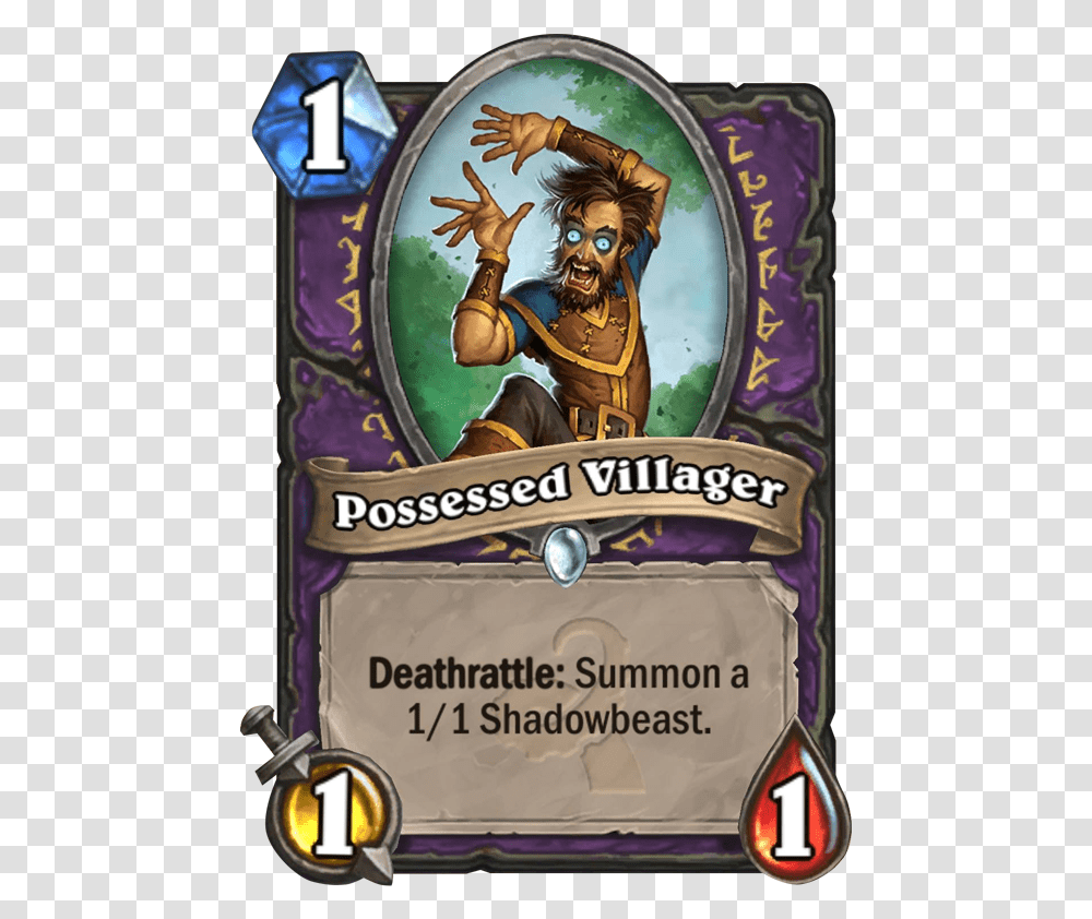 Possessed Villager Hearthstone, Person, Animal, Mammal, Dvd Transparent Png