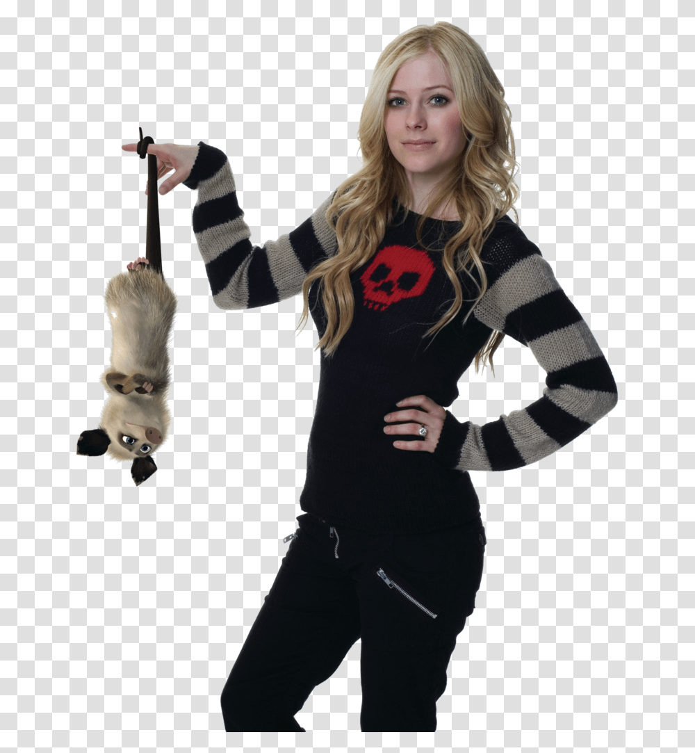 Possum Clipart Avril Lavigne Over The Hedge Heather, Long Sleeve, Apparel, Person Transparent Png
