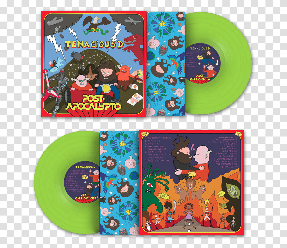 Post Apocalypto Green Vinyl Lp Tenacious D Apocalypto Vinyl, Game, Disk, Super Mario, Doodle Transparent Png