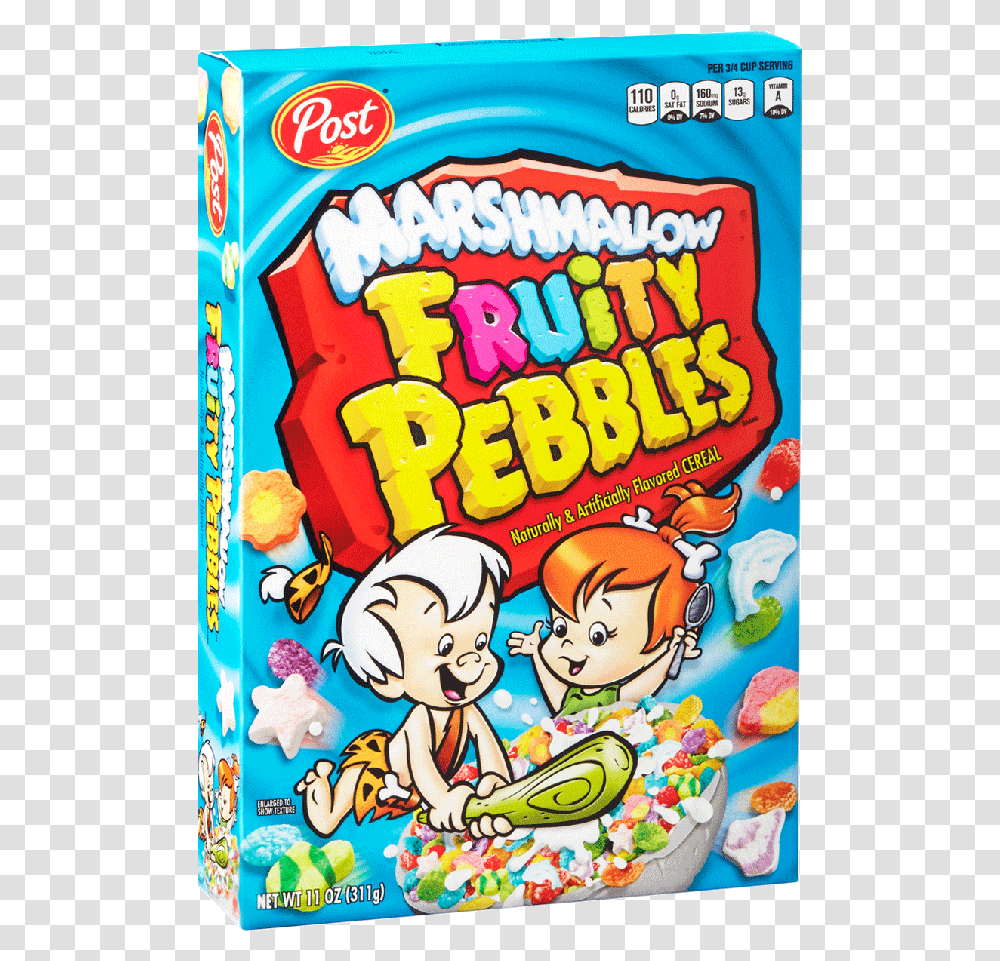 Post Fruity Pebbles Marshmallow 12x311gr Fruity Pebble Marshmallow Cereal, Food, Candy Transparent Png