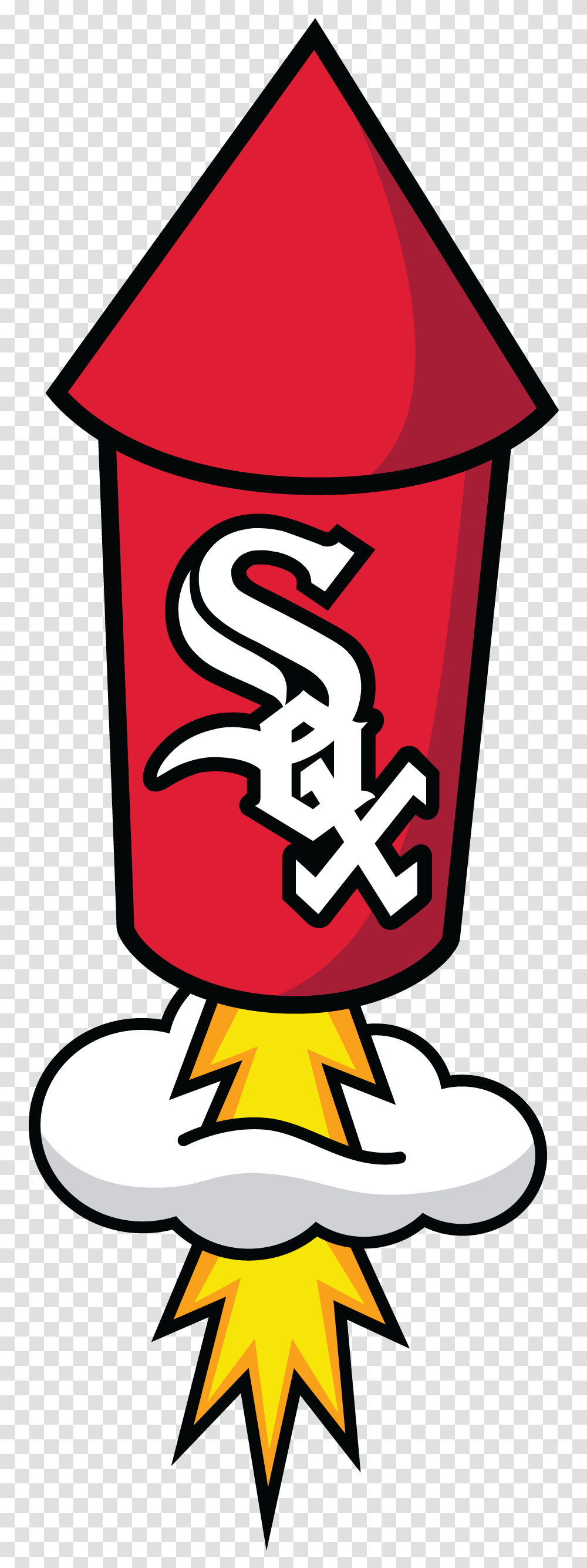 Post Game Fireworks Chicago White Sox Clipart Full Size Chicago White Sox, Text, Symbol, Label, Alphabet Transparent Png
