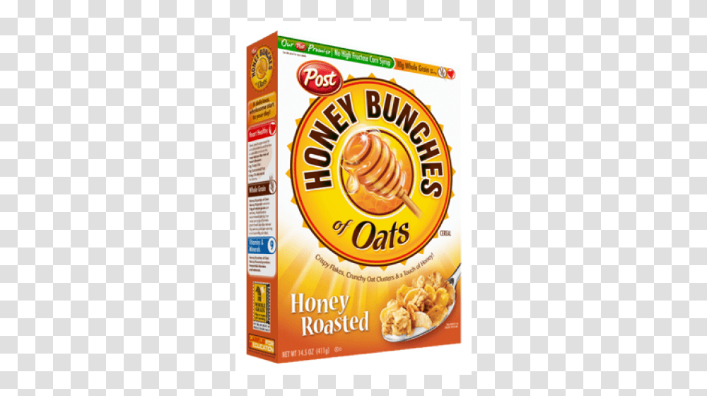 Post Honey Bunches Of Oats Cereal Only Cents, Food, Plant, Snack, Flyer Transparent Png