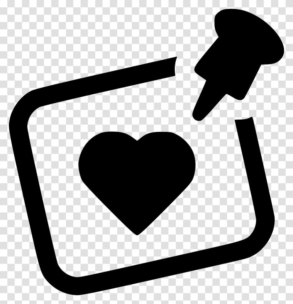 Post It Icons Clipart New Post Icon, Pin, Rug, Heart, Stencil Transparent Png