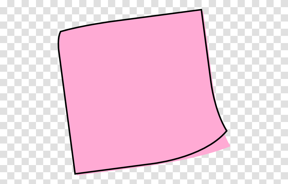 Post It Note Clipart Pink Sticky It, Scroll Transparent Png