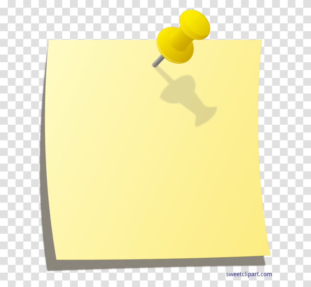 Post It With Thumbtack, Cushion, Monitor, Screen, Electronics Transparent Png