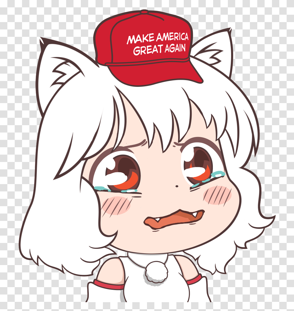 Post Maga Hat Anime Girl Clipart Full Size Clipart Maga Hat Anime Girl, Book, Baseball Cap, Clothing, Apparel Transparent Png
