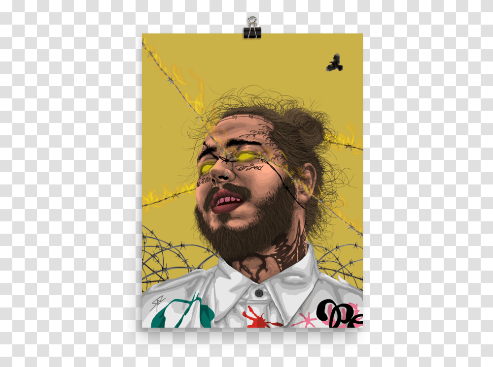 Post Malone Dope, Person, Honey Bee, Invertebrate, Animal Transparent Png