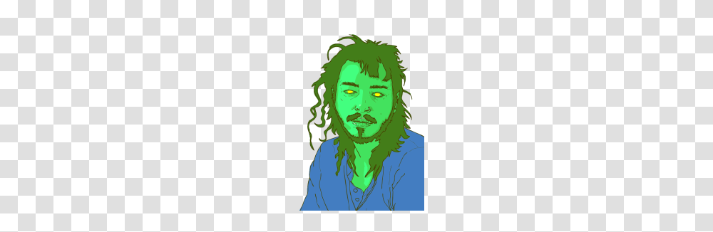 Post Malone, Green, Face, Person, Head Transparent Png