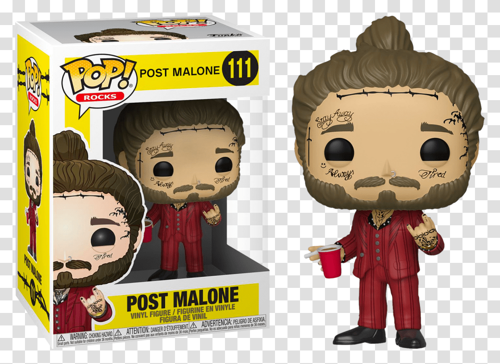 Post Malone Pop Figure, Poster, Advertisement, Person, Paper Transparent Png