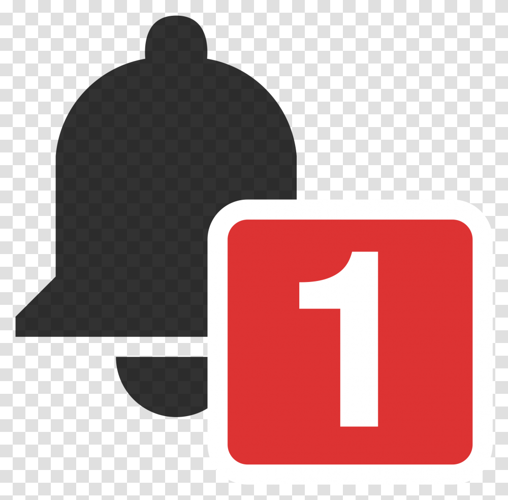 Post Notification Youtube Clipart Post Notification Bell, Number, Symbol, Text, First Aid Transparent Png