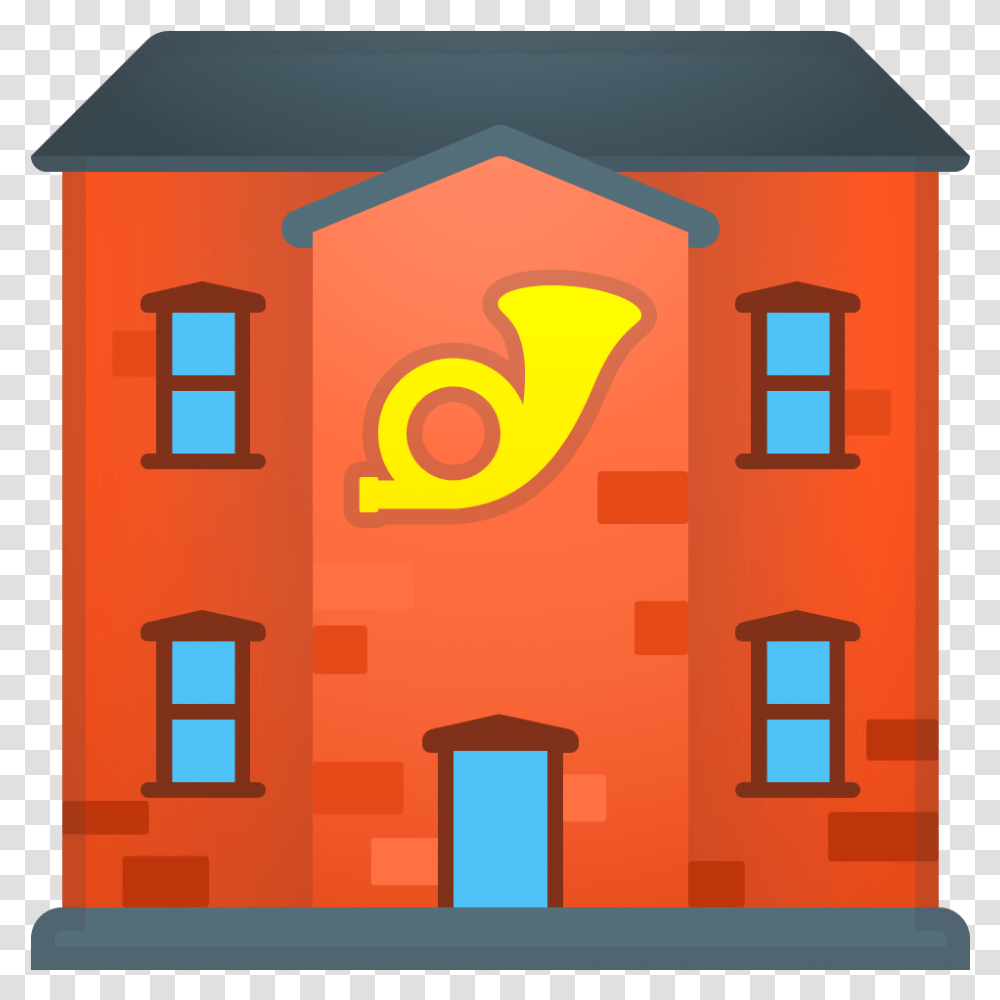 Post Office Icon Icon Kantor Pos, Alphabet, Urban, Building Transparent Png