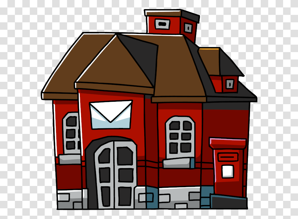 Post Office, Neighborhood, Urban, Building, Gas Pump Transparent Png