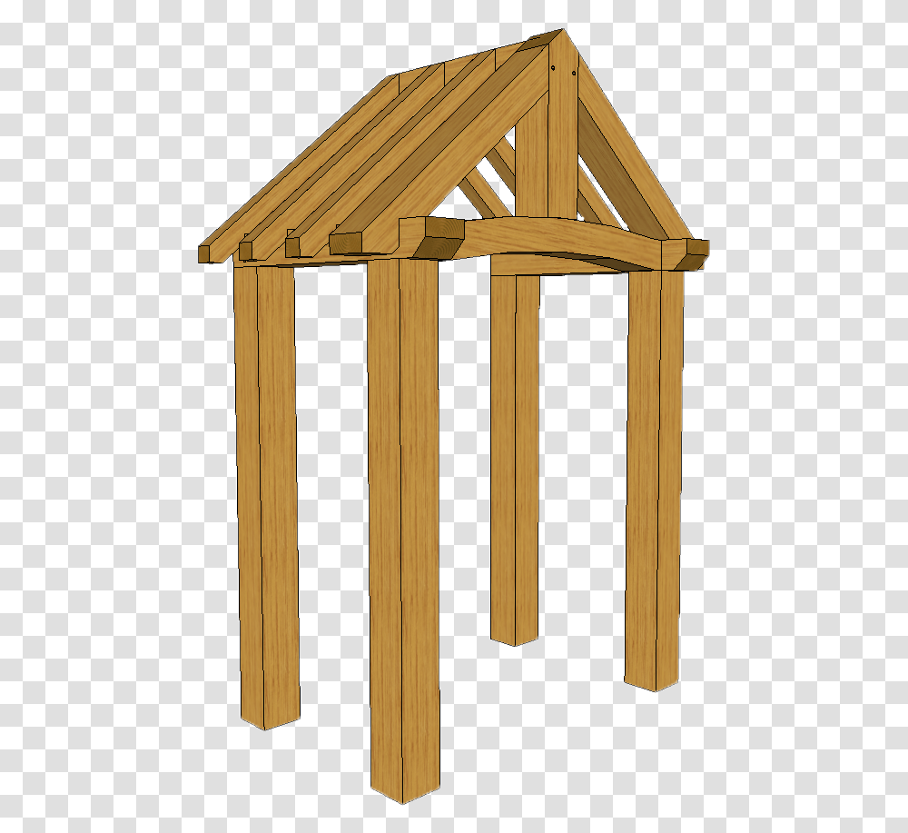 Post Porch With King Post Truss, Lighting, Wood, Gazebo, Building Transparent Png