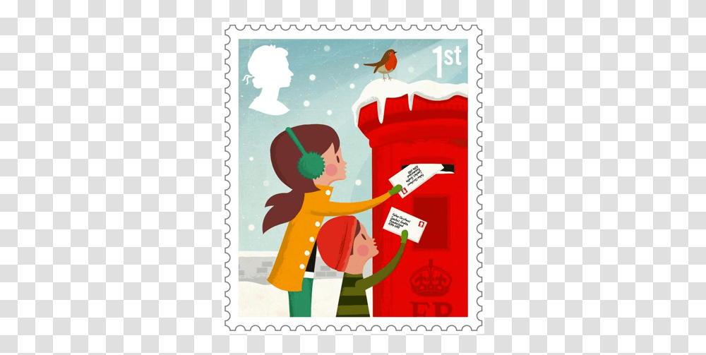 Post Stamps Christmas Uk, Bird, Animal, Poster, Advertisement Transparent Png