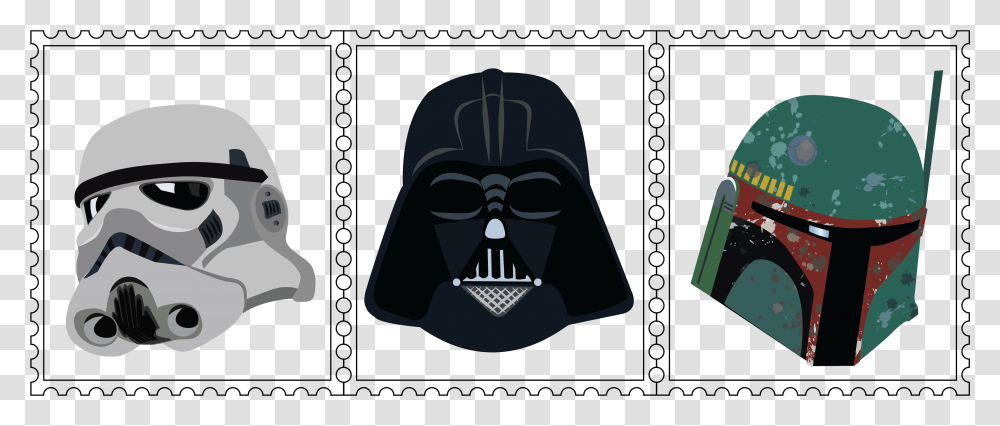 Postage Stamp Collection Mask, Helmet, Apparel, Stencil Transparent Png