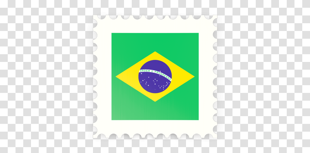 Postage Stamp Icon Brazil Flag Post Stamp, Sphere, Screen, Electronics Transparent Png
