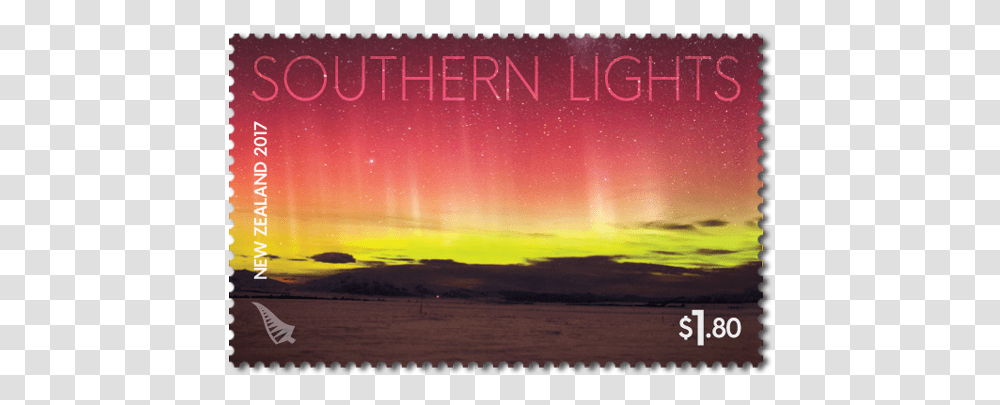 Postage Stamp, Nature, Outdoors, Night, Aurora Transparent Png