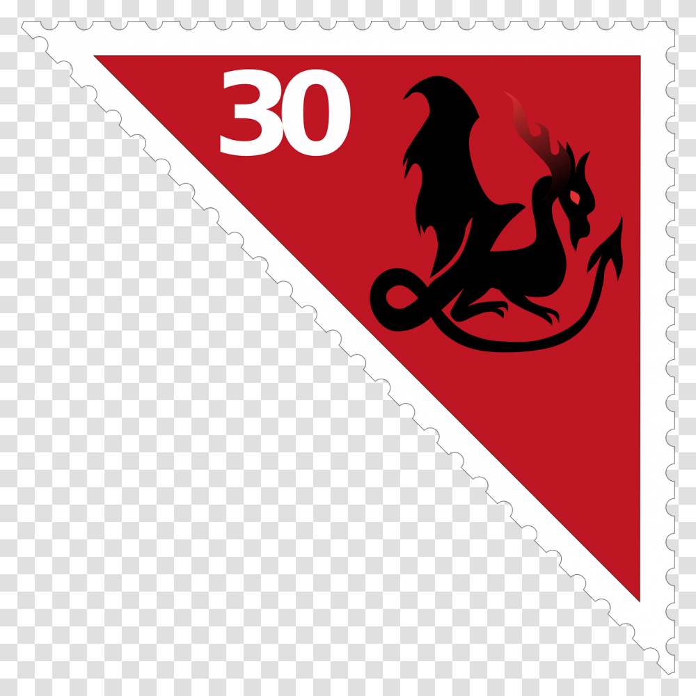 Postage Stamps Dragon Free Vector Graphic On Pixabay Dragon, Triangle, Symbol, Poster, Advertisement Transparent Png