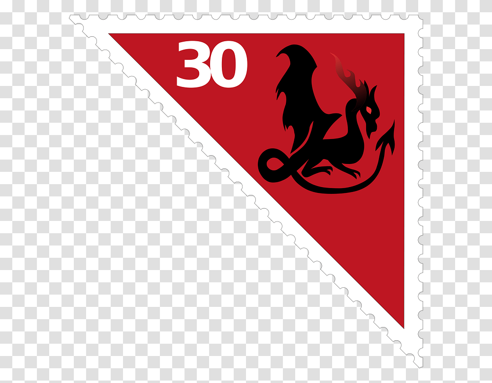 Postage Stamps Dragon Red Dragon, Poster, Advertisement, Triangle Transparent Png