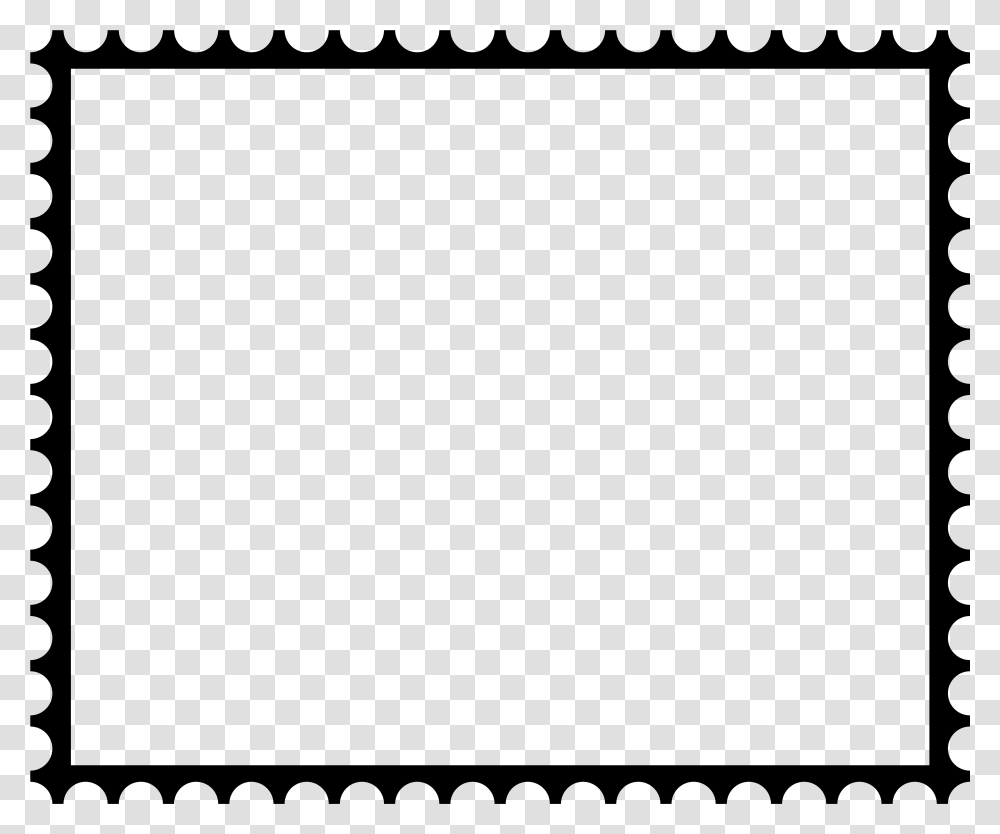 Postal Stamp Frame Postage Stamp Frame, Gray Transparent Png