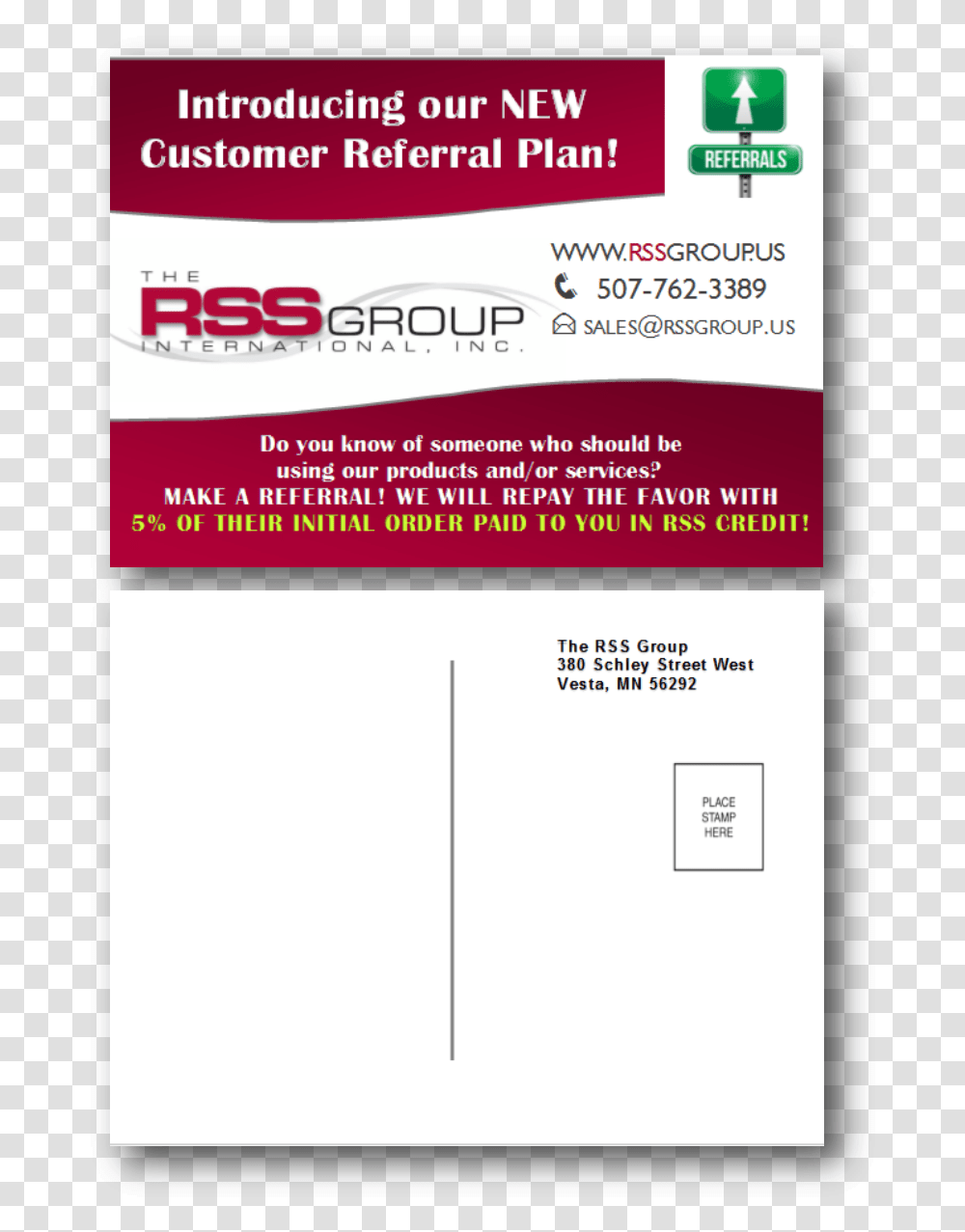 Postcard Design By Standout Design For The Rss Group Paper Product, Advertisement, Poster, Flyer, Brochure Transparent Png
