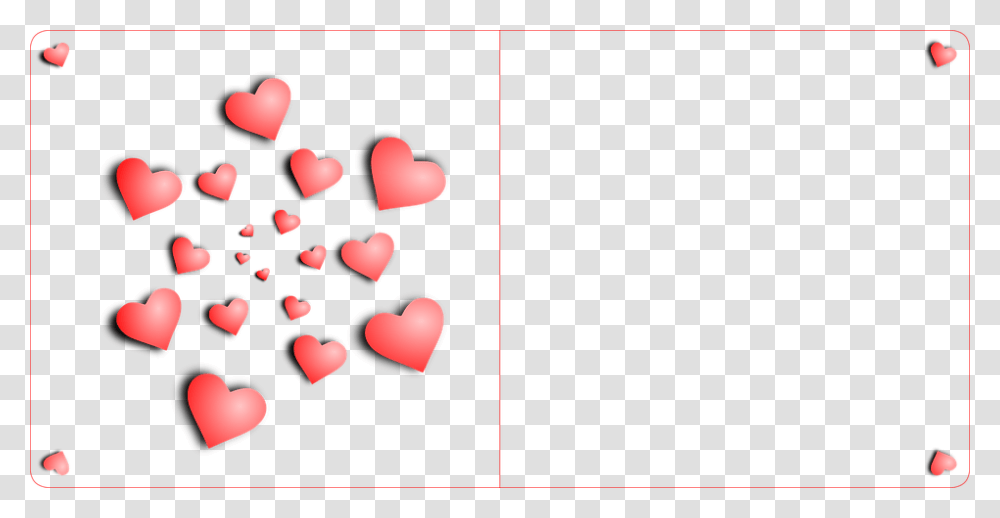 Postcard, Heart, Flower, Plant, Blossom Transparent Png