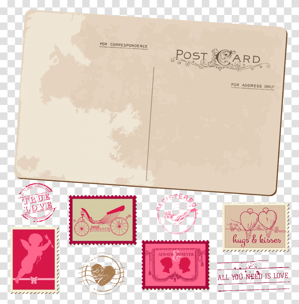 Postcard Postage Stamp Greeting Card Transprent Undangan Pernikahan Perangko, Envelope, Mail, Wristwatch Transparent Png