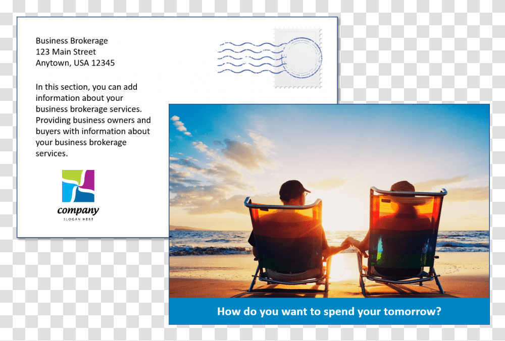 Postcard Template Old Couple On Beach, Outdoors, Nature, Person, Sky Transparent Png