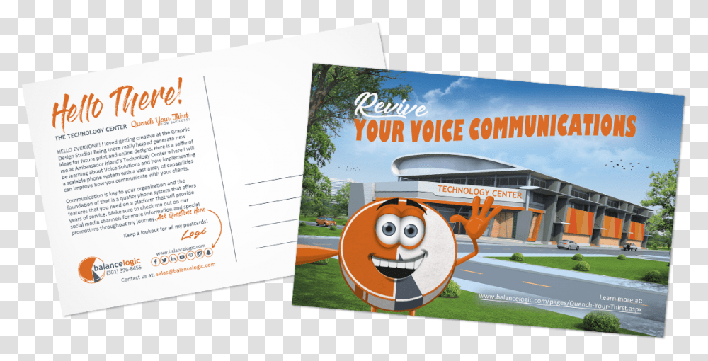 Postcard Voice Solutions Flyer, Poster, Paper, Advertisement, Brochure Transparent Png