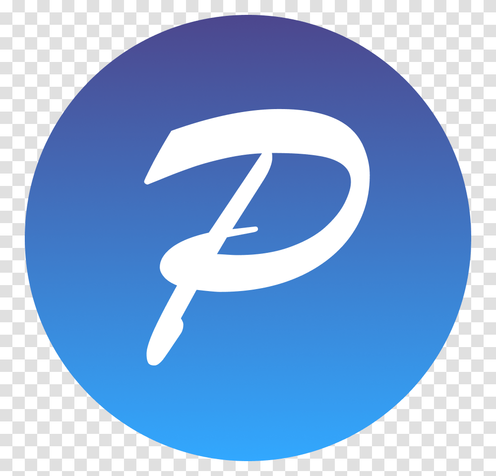 Poster App Icon A White P On A Blue Circle With A Sp Letter, Logo, Trademark, Sign Transparent Png