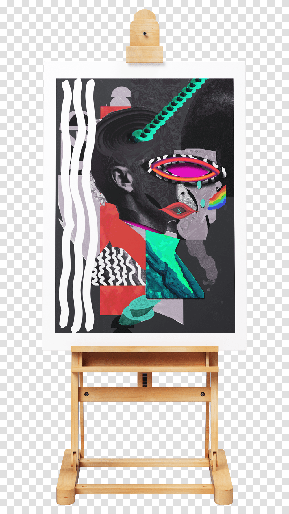 Poster Easel Mockup 2 Exp Creative Arts, Collage, Advertisement, Modern Art Transparent Png