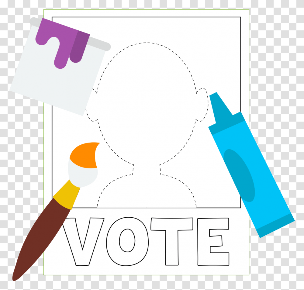 Poster Of A Blank Vote Poster For You To Color, Plot, Injection, Hardhat Transparent Png