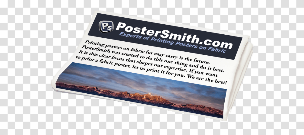 Poster On Fabric, Newspaper, Advertisement, Flyer Transparent Png