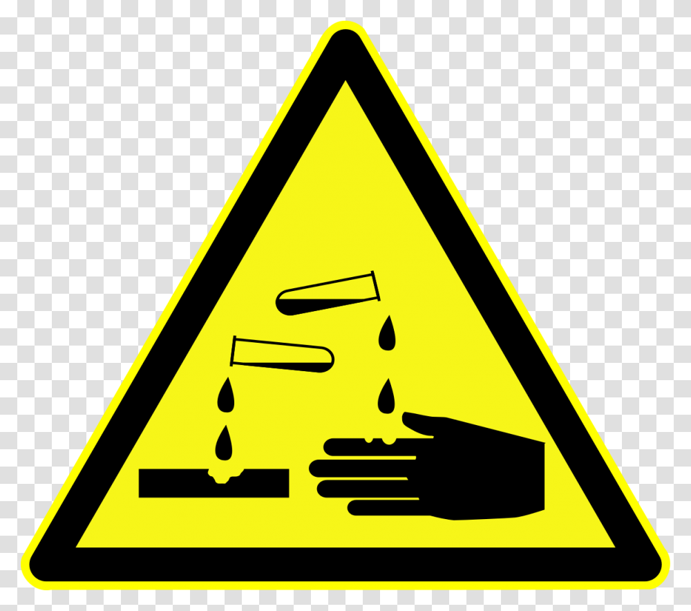 Posters On Acid And Alkalis, Road Sign, Triangle Transparent Png