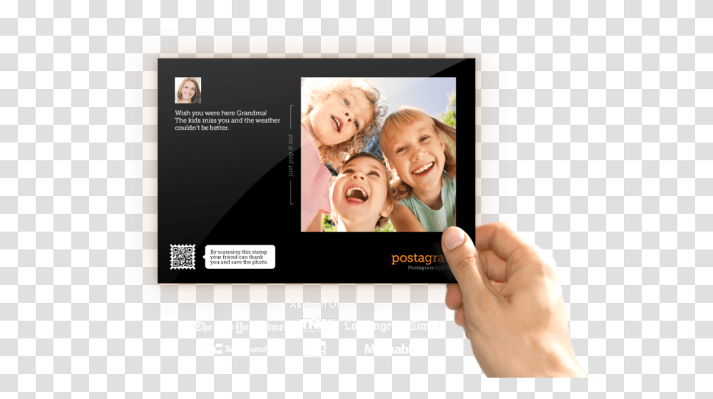 Postgram Book, Person, Face, Head, Id Cards Transparent Png