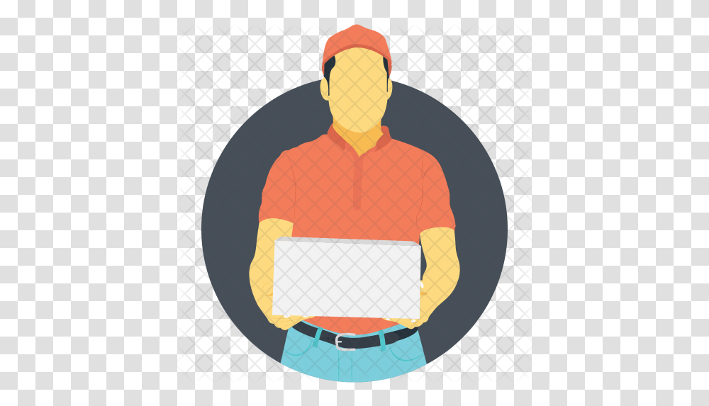 Postman Icon Cartoon, Face, Clothing, Suit, Paper Transparent Png