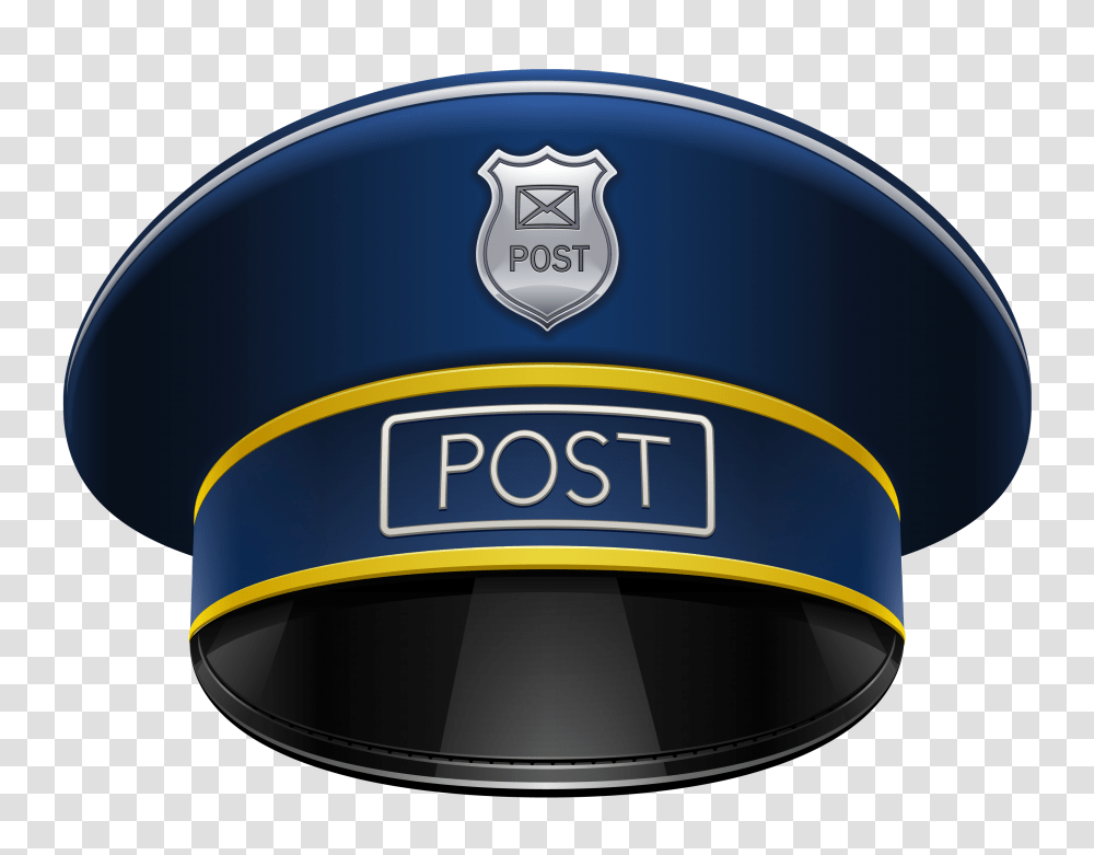 Postman, Person, Helmet Transparent Png