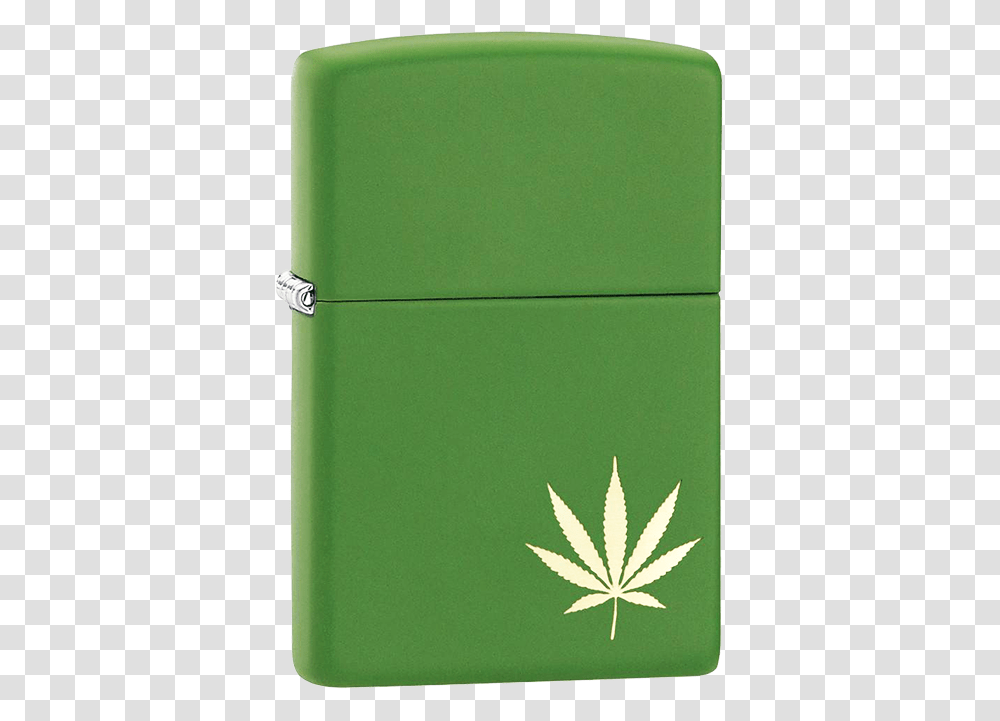 Pot Leaf Moss Green Zippo, Lighter Transparent Png