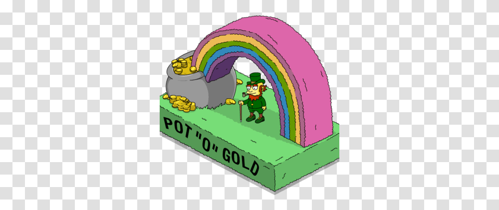 Pot O Gold Float The Simpsons Tapped Out Wiki Fandom Cartoon, Super Mario, Birthday Cake, Dessert, Food Transparent Png
