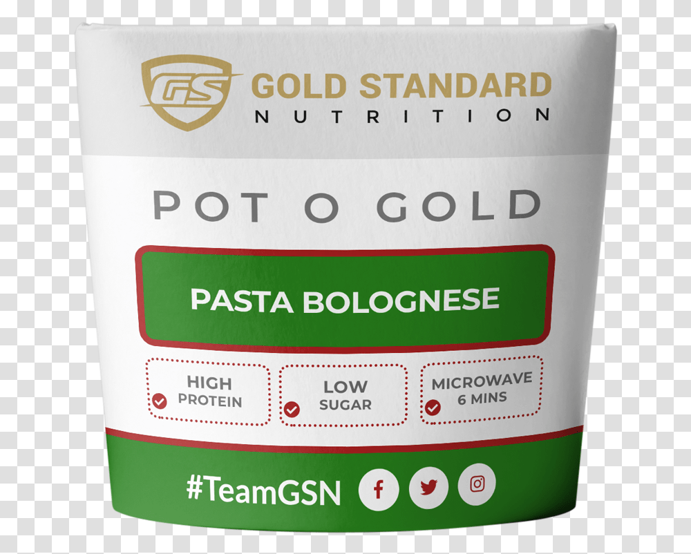Pot O Gold Pasta Bolognese Gsn Gold Standard Nutrition, Paint Container, Plant, Flower, Blossom Transparent Png