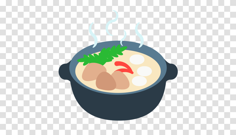 Pot Of Food Emoji, Bowl, Meal, Dish, Soup Bowl Transparent Png