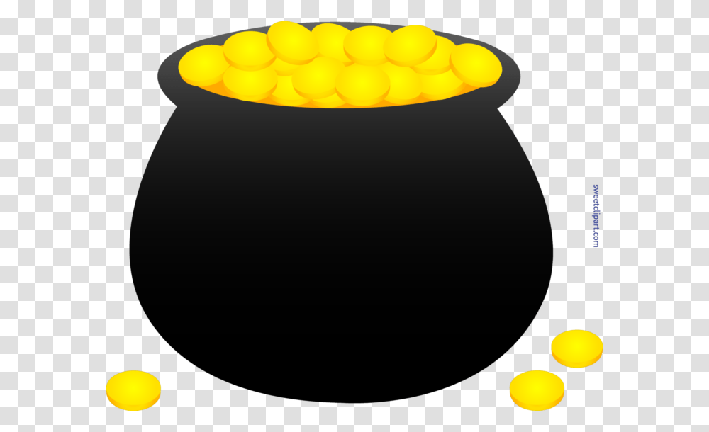 Pot Of Gold Coins Clip Art, Lamp, Bowl, Plant, Food Transparent Png