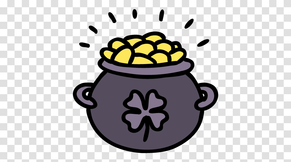 Pot Of Gold Free Icon Lucky Leprechaun Pot Of Gold, Jar, Pottery, Urn, Vase Transparent Png