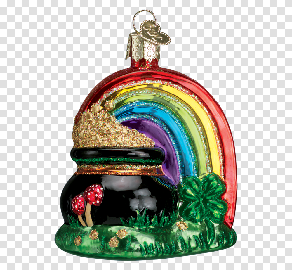 Pot Of Gold Ornament Old World Christmas On Its Ornamental, Accessories, Jewelry, Pattern, Gemstone Transparent Png