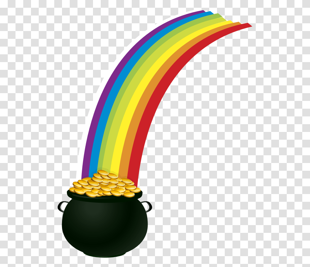 Pot Of Gold Rainbow Clipart, Lamp, Light, Logo Transparent Png